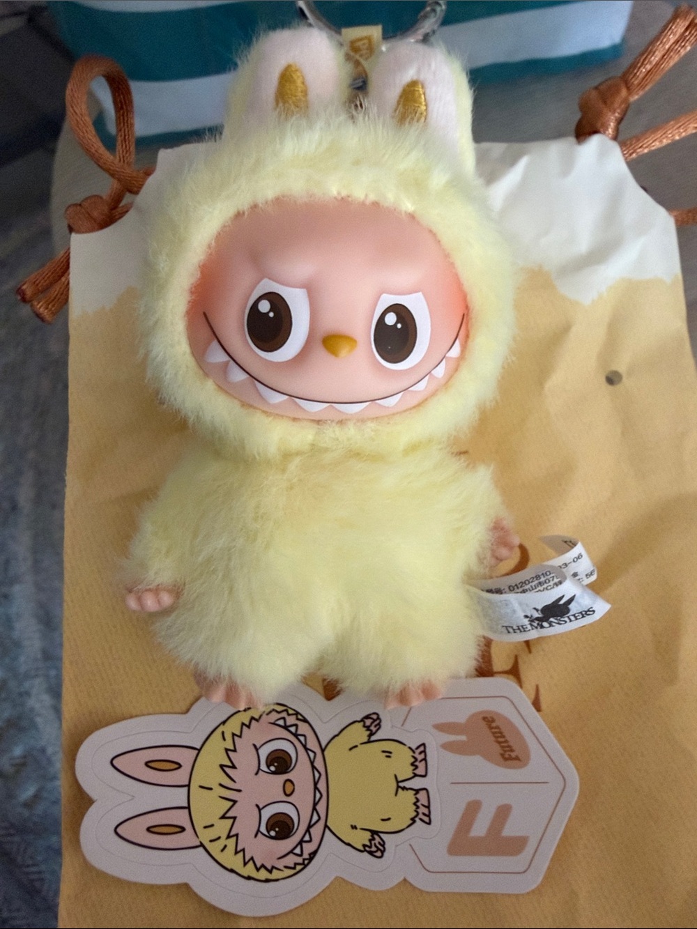 FantasToy Yellow Bunny Plush Keychain by Fable